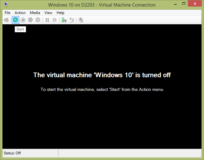 set up a vm on windows 10