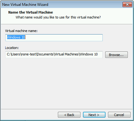 windows 10 image for vmware