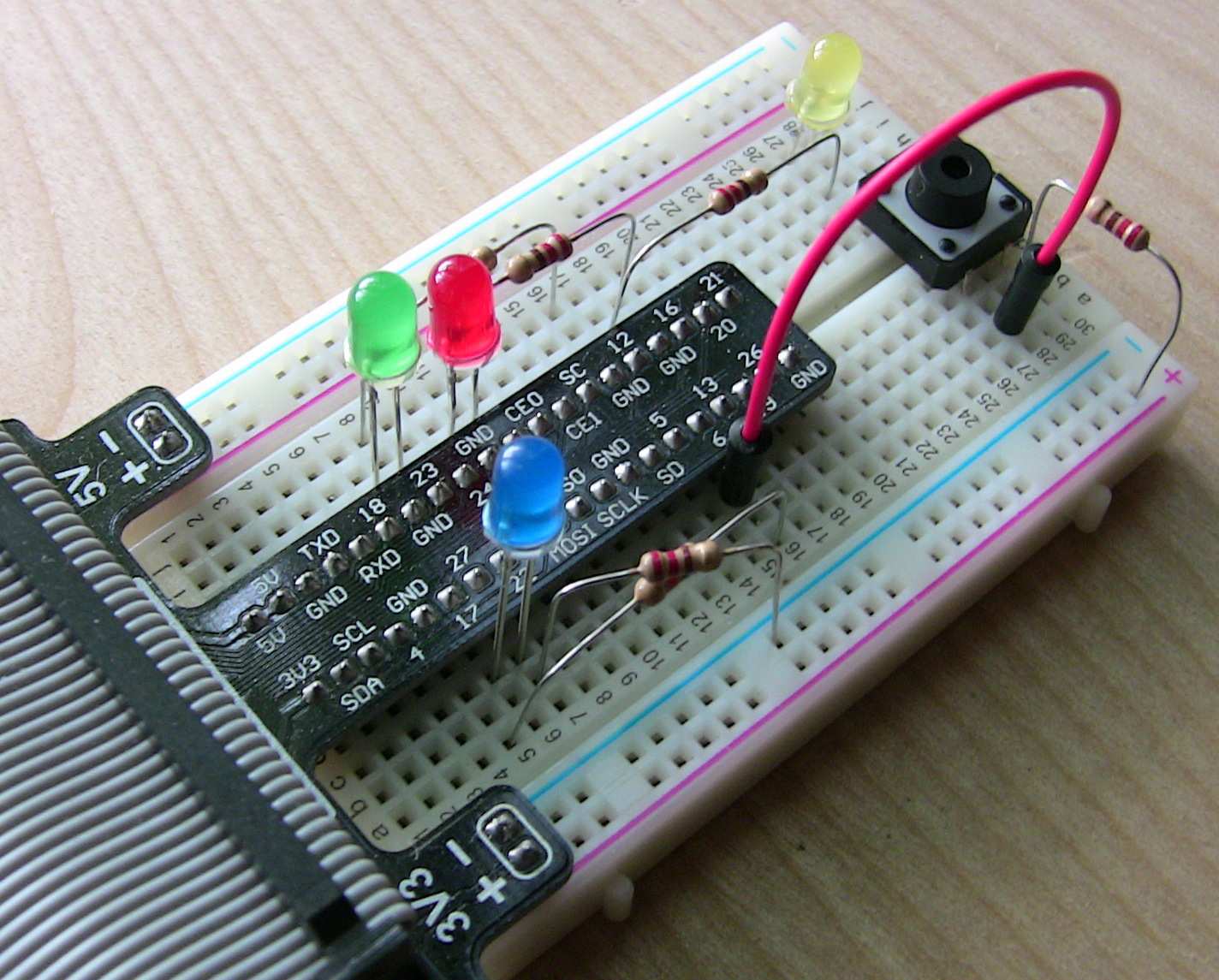 Generating Morse Code on the Raspberry Pi Using a Button on a Breadboard