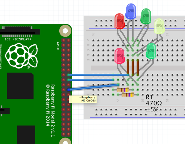 What is charlieplexing? (a Raspberry Pi demo)