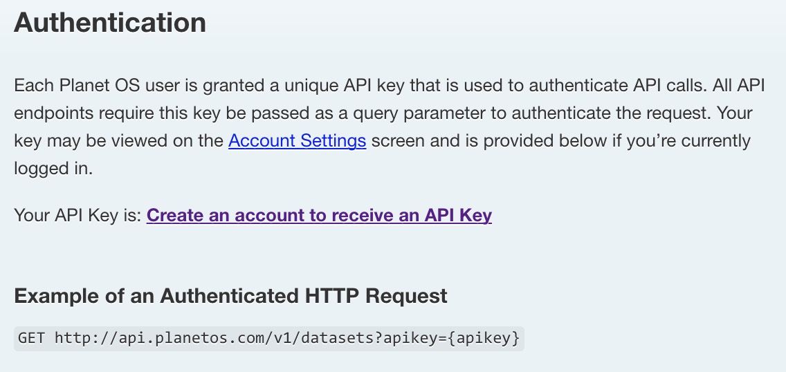 Accessing weather and climate data with the Planet OS API