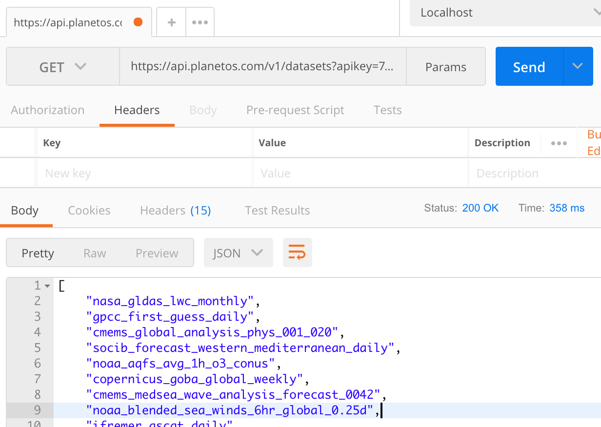 Accessing weather and climate data with the Planet OS API