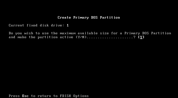 Installing DOS 6.22 in VMware Player