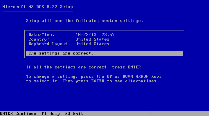 Installing DOS 6.22 in VMware Player