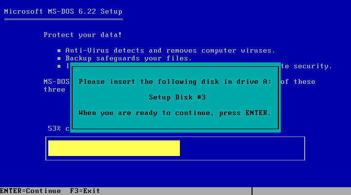 Installing DOS 6.22 in VMware Player