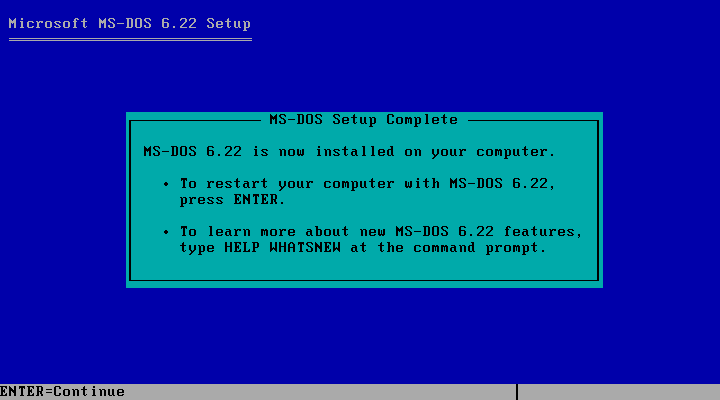 Installing DOS 6.22 in VMware Player