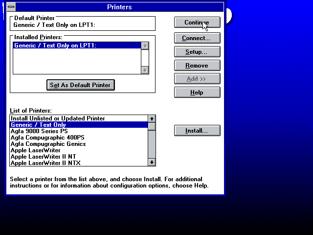 Installing Windows 3.1 in VMware Player