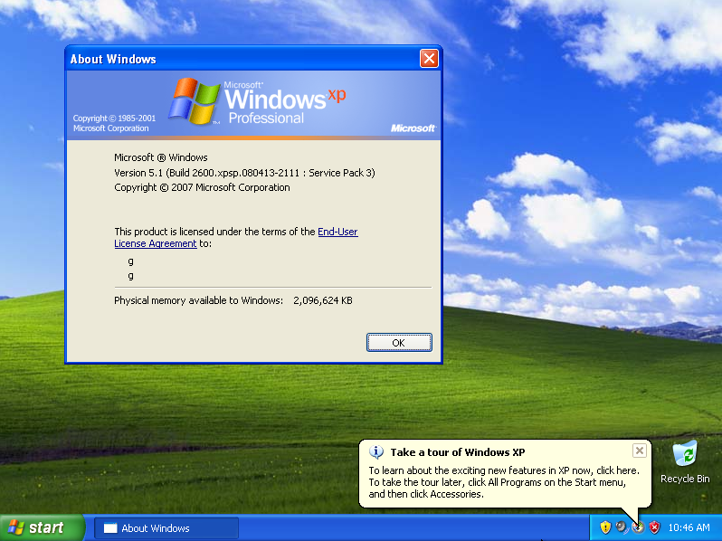 Running Windows XP in VirtualBox