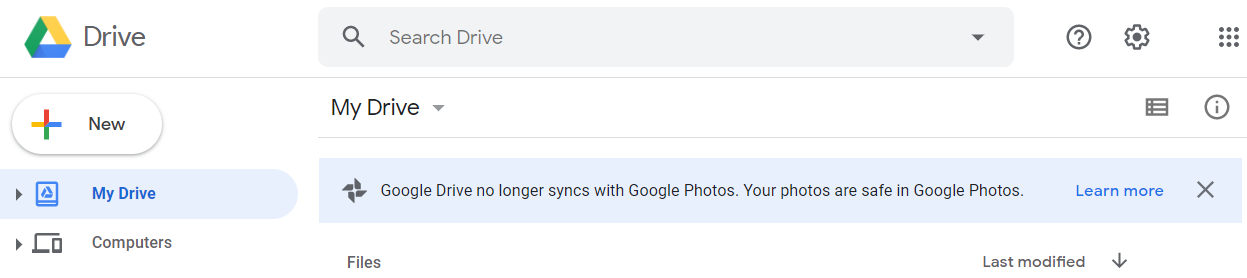 google drive backup and sync not working