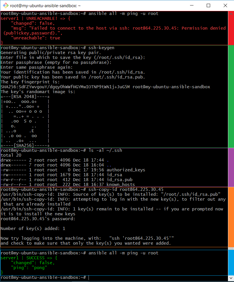 Hands-on Ansible, using two DigitalOcean Ubuntu droplets