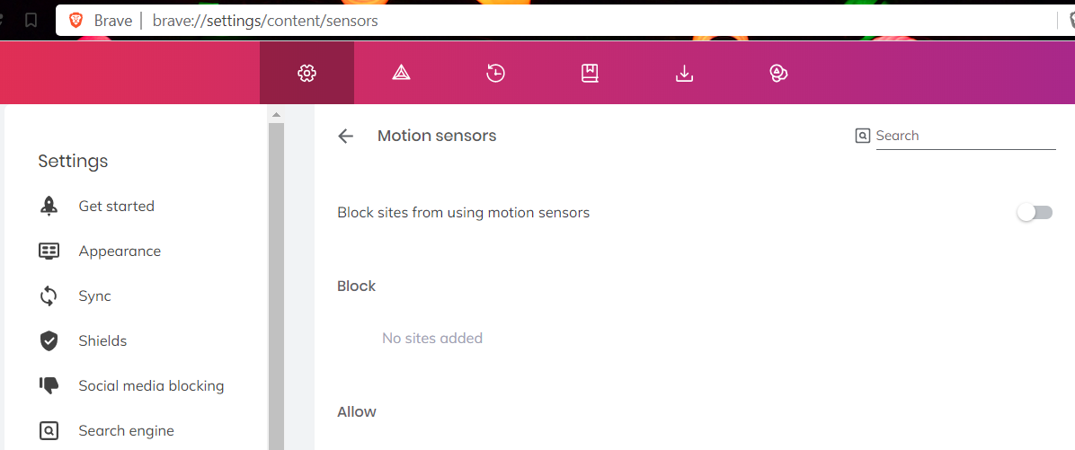 Why are websites requesting access to motion sensors... on my desktop?