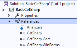 Hosting a simple webpage in WinForms with CEFSharp