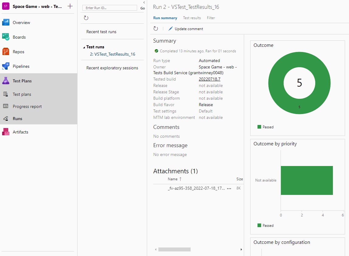 ESI: Building Apps with Azure DevOps - Running Tests