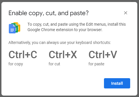 Why do I need to install an extension just to copy/paste?