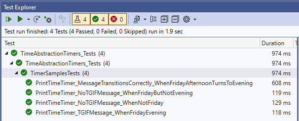 How to use (and test) TimeProvider timers in .NET
