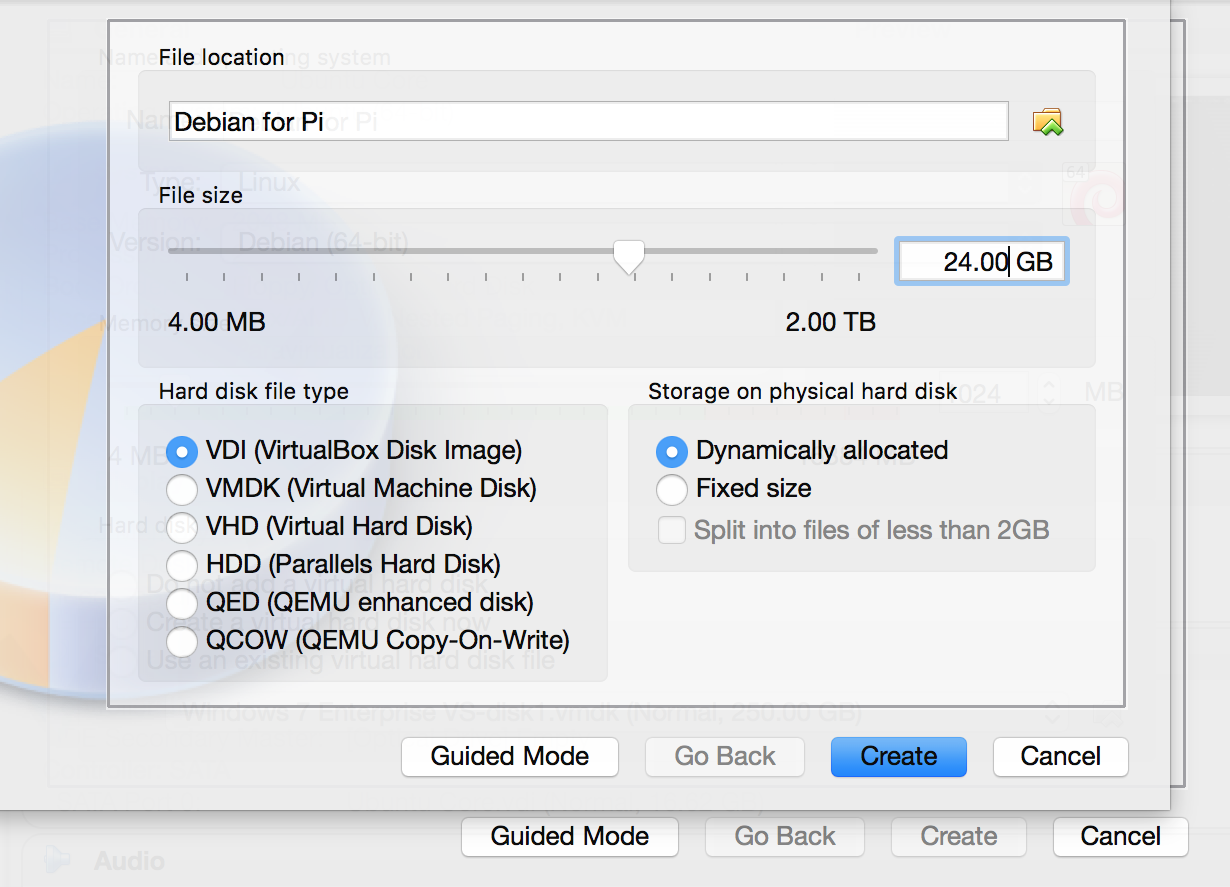 Create a raspberry pi virtual machine vm in virtualbox